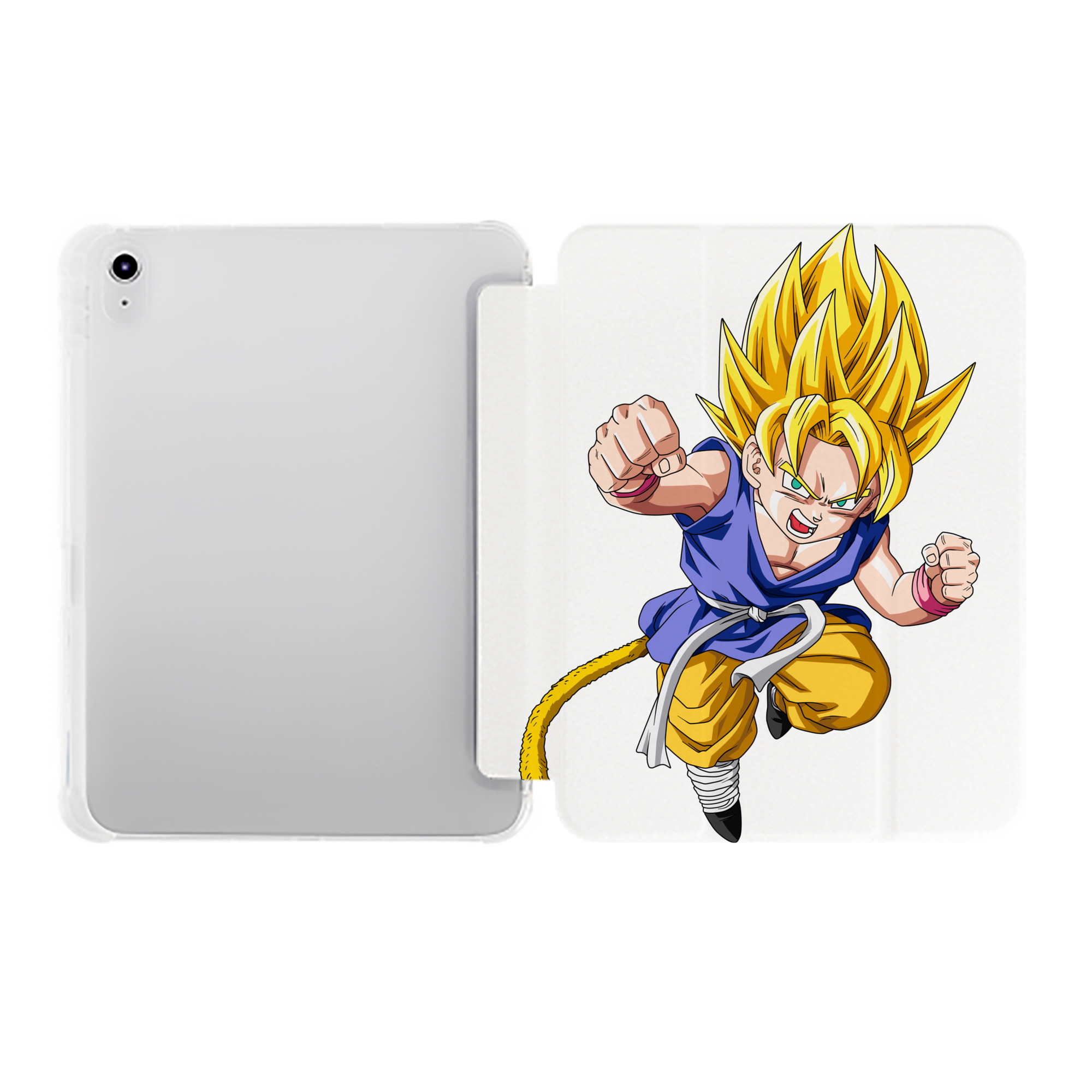（画像用） ドラゴンボール ベジット DRAGON BALL Vegetto IPad ケース ペン収納付き 三つ折りスタンド PUレザー×シリコン 対応機種9.5/10.5/10.9インチ